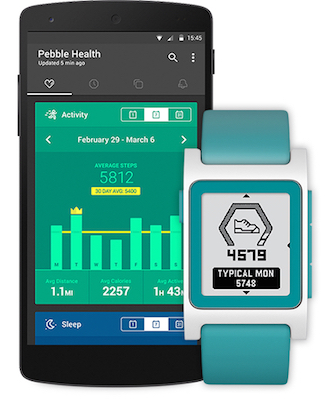 Pebble updates health tracking features on app and device